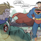 Superman laying down the law.